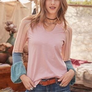 Sundance Pink and Blue Blouse